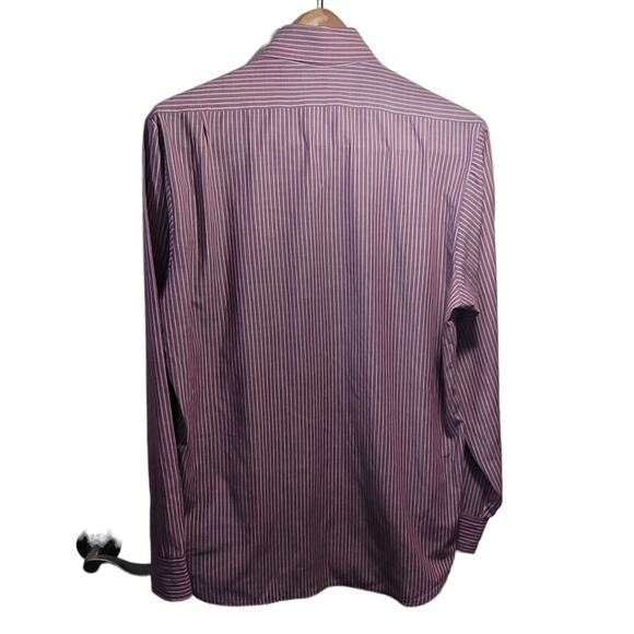 VNTG 1984 Levi’s Burgundy Stripe Button Shirt L Retro Cowboy Rodeo Westerncore - Picture 7 of 9